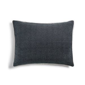 Martha Stewart Collection Chenille Sherpa King Sham Size:King Color:Charcoal
